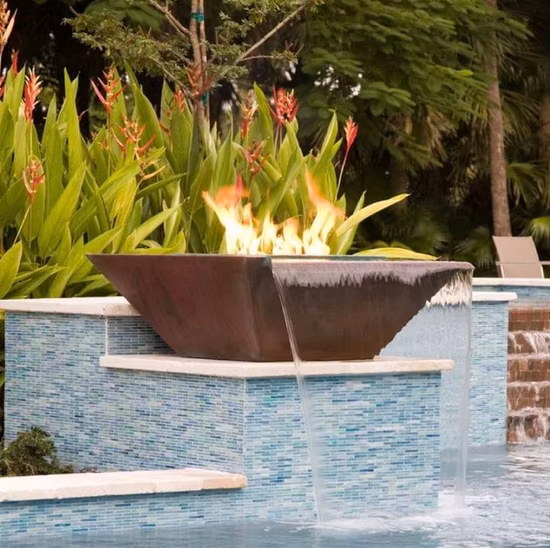 Water Fountain Gas Pool Fire Bowl