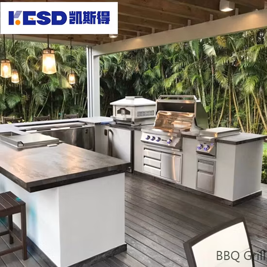 Luxury Outdoor Built in BBQ Kitchen Island with 304ss
